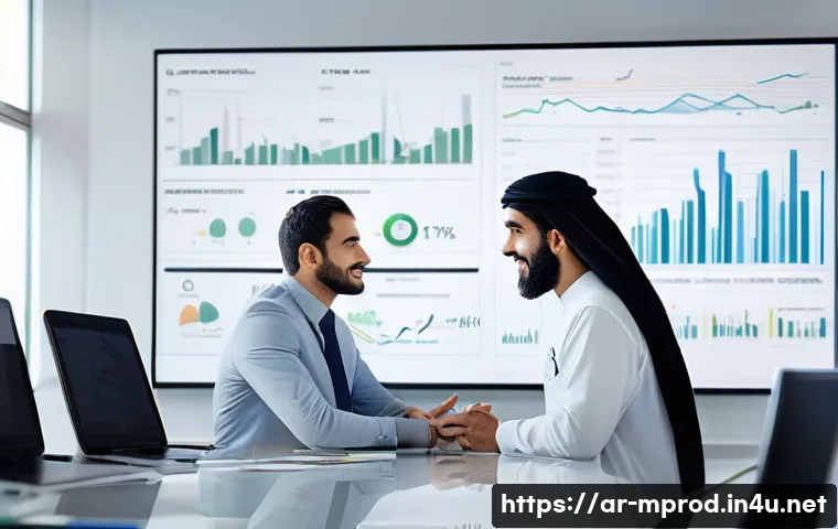 미디어 프로듀서 예산 관리 방법 - A professional Middle Eastern project manager in a modern office setting, analyzing detailed financi...